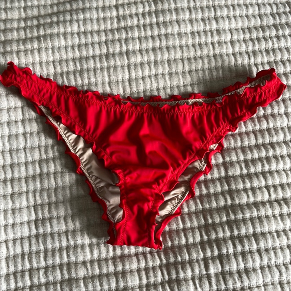 CHEEKY RED BIKINI BOTTOM